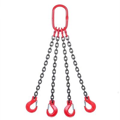 China Excellent Performance Chain Heavy Duty 4 Leg Chain Lifting Sling for sale