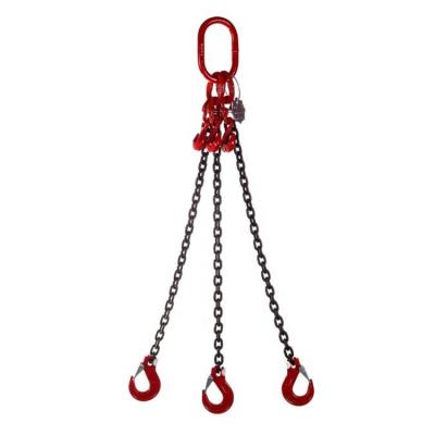 China Excellent Performance Chain G80 3 Leg Triple Legs Lifting Chain Sling for sale