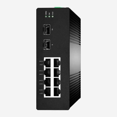 China Industrieller Gigabit Ethernet Schalter STP RSTP 2 Gigabit PoE-Schalter IEEE802.3 Af/At zu verkaufen