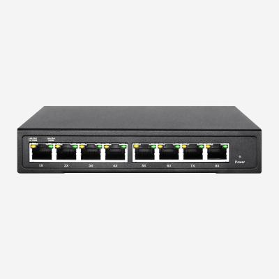 China FCC UKCA 8 Ports PoE Gigabit Switch 802.1Q VLAN SR-SG2008P for sale