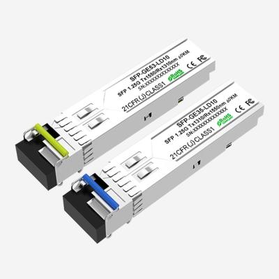 China 1310nm 1550nm Single Mode Fiber SFP Module 60km LC 1.25Gb/S for sale