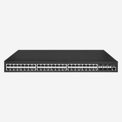 China 400W Layer 3 POE Switch 6 10G SFP+ Slots 48 Gigabit RJ45 Auto Sensing Ports for sale