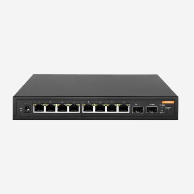 China Steel Case Ruggedized Gigabit Easy Smart Switch With 8 Gigabit RJ45 And 2 SFP Ports for sale