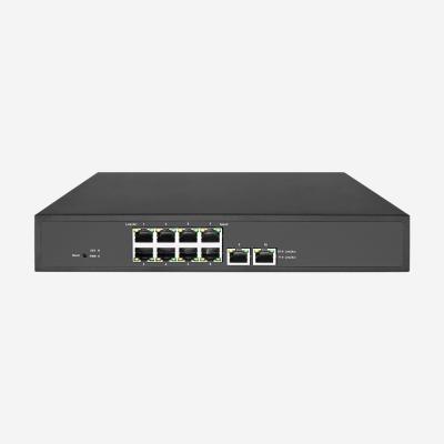 China VLAN Support Gigabit Smart PoE Switch With 8 PoE+ RJ45 Ports And 2 RJ45 Ports for sale