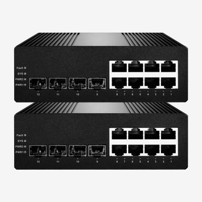 China Static ARP, Flow Control Layer 2+ Managed Gigabit PoE Switch With 12 10/100/1000 Ethernet Port for sale