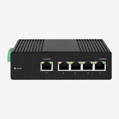 China IP30 Interruptor Gigabit Ethernet Industrial Corriente de entrada 2A Tensión de entrada 12V-57V en venta