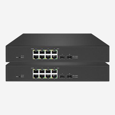 中国 8-Port 130W Gigabit WEB Smart PoE Switch With Smart LED Indicators And 150W Total Power 販売のため