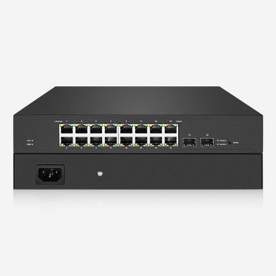 China 16 RJ45 Gigabit Smart Fiber Switch With 802.1q VLAN And QoS Features for sale