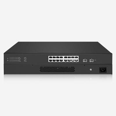 中国 Gigabit 16 RJ45 PoE Network Switch With Internal Power Supply Supporting And IEEE 802.3 Protocols 販売のため