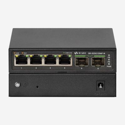 China 4-Port 10/100/1000/2500Mbps 2.5G Ethernet Switch Desktop Unmanaged With External Power Supply for sale