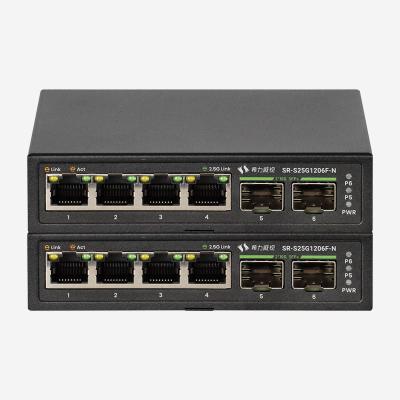 China 4-Port 2.5G Ethernet Switch Unmanaged With External Power 12V 1A Low Power Consumption for sale