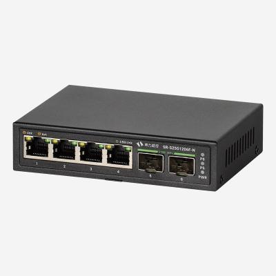 China 4 Ports Black Color Desktop External Managed Network 2.5G Switch 60Gbps Capacity for sale