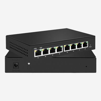 中国 10/100/1000 Mbps 8ポート スマート PoE スイッチ 30W PoE 電力出力 販売のため