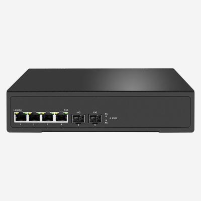 China 6-Port 2.5 Gigabit Switch 4K MAC Address Table 5 Cable Network Media For Stable And Secure Networking for sale