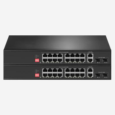 China 40Gbps Switching Capacity, 18 ports Unmanaged Ethernet Switch With RJ45 And SFP Ports Type for sale