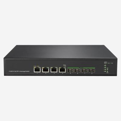 China 4 10Gbps RJ45 Unmanaged Ethernet Switch Networking Solution With Speed Performance And Forwarding Rate 238.10 Mpps for sale