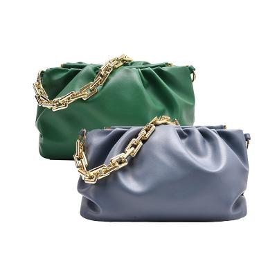 China Lady High Class Luxury Designer Ladies Cloud Handbags Purse Elegant Female Chain Bag Armpit Bags For Women for sale