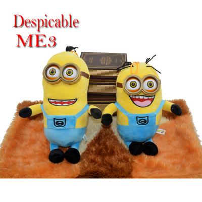 China Factory directly sale 3D eyes plush toys minions / minion toys  with clothes for shopping mall for sale