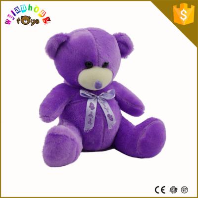 China Custom plush toy, china plush toy animals,purple teddy bear plush toy for sale