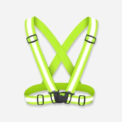 China Airport Reflective Bike Water Proof Stretch Tape Jacket Security Reflective Vest For Bicycle Running Reflective Vests for sale