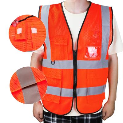 China High Visibility Hi Vis Work Safety Reflective Clothing Water Proof Vest Safety Reflective Personal Construction Tape Vest Vest for sale