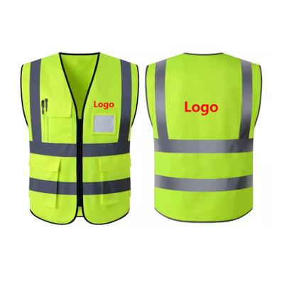 China Water Proof Wholesale Custom Color Vest High Visibility Safety Working Reflective Vest for sale