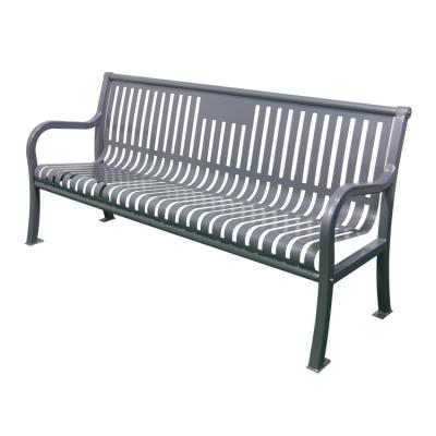 China Modern Portable Aluminum Outdoor Metal Beach Bench Furniture Set Black Super Comfortable Cheap Price Armchair for sale