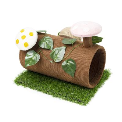 China Sustainable Manufacturers Selling Cute Cactus Cat Climbing Frame Mushroom Striping Mail Kitten Tree for sale