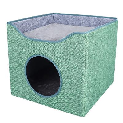 China High Quality Cozy Stocked Deep Sleep Cat House Keeps Warm In Winter Pet House For All Seasons for sale