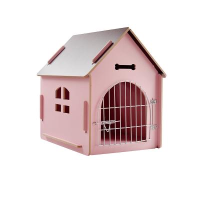 China Wooden Demountable Wooden Dog House With Window Indoor And Outdoor Pet Cabins for sale