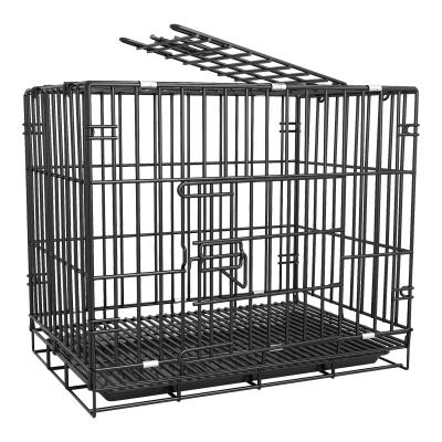 China Iron Dog Cage Cat Cage Bold Iron Wire Folding Cage Kennel Pet Room for sale