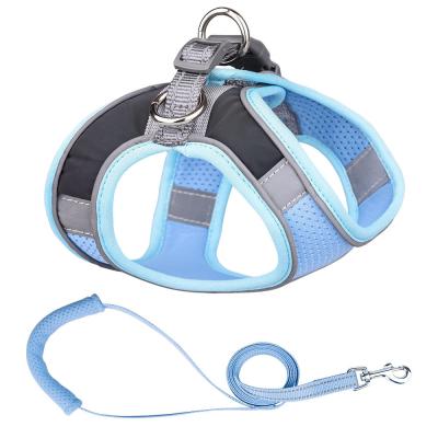 China Reflective Reflective Colorful Breathable Dog Chest Strap And Leash Wholesale for sale