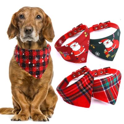 China 2021 Custom Hot Selling Viable Luxury Cute Dog Christmas Bow Tie Bandanas Bulk For Pet for sale