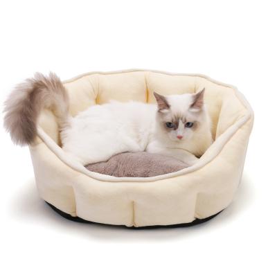 China Skin-freindly Pet Bed Fluffy And Plump Thick Plush Breathable Soft Dog Bed for sale