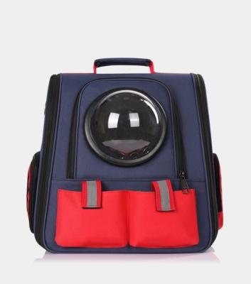 China Multifunctional Stored Pet Space Backpack For Outing Portable Pet Kitty Bag Breathable Backpack for sale