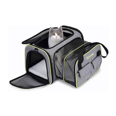 China Folding Cat Bag Pet Transport Extended Pet Bag Dog Carrier Packing Breathable for sale