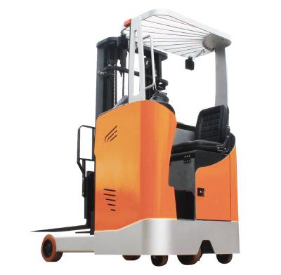 China Building Material Stores 24V Seated Type Electric Reach Truck 1200 Kg Seating Type 1.2 Ton Reach Electric Forklift China Made for sale