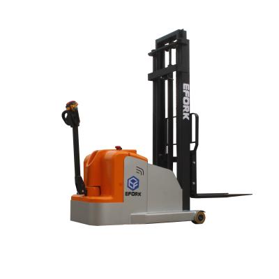 China Building Material Counterweight Stacker Electric Walkie Stacker Mini Pallet Stores Electric Forklift China Made for sale