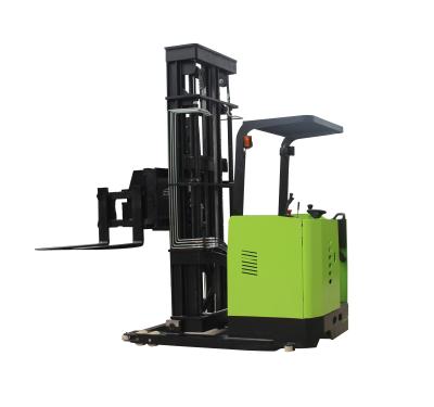 China Construction material stores 1.0ton 1.0 ton t1.0 ton pallet stacker narow aisle forklift three way electric forklift VNA for sale