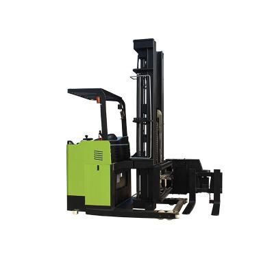 China Electric Forklift 3 Narrow Way Machinery Repair Shops Aisle Pallet Stacker Swing Reach Truck With 1ton 1.5ton for sale