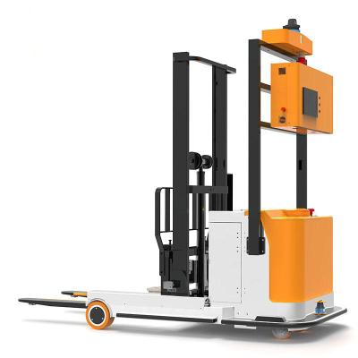 China Hotels 1000-2000KG Small Reach AGV Vehicle Reach Trucks Electric Automatic Guided Forklifts Truck Forklift for sale