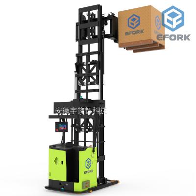 China VNA Material Stacking Electric Forklift Stacker AGV With 48V Lithium Battery for sale