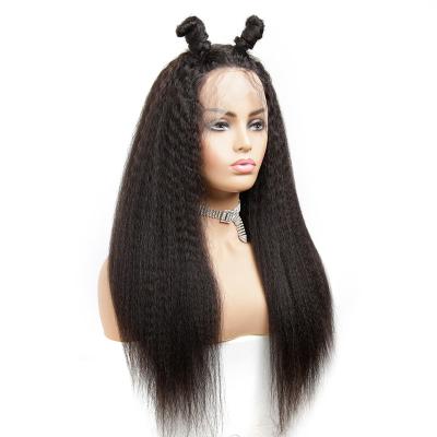 China Hd Wholesale Yaki Straight Lace Frontal Closure Hair Curly Wig With Elastic Band for sale