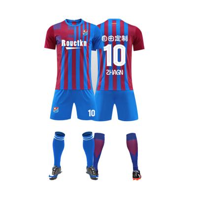 China 100% Whole Messi Custom Football Uniform Soccer Jersey Factory Sale Polyester Quick Dry for sale