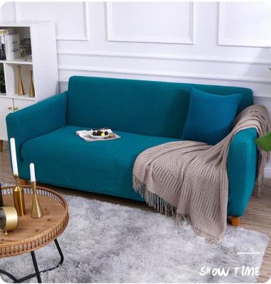 China Modern Hot Sale Fleece Knitted Sofa Cover Single And Double Thick Three Seat Sofa Cover Full Cover for sale