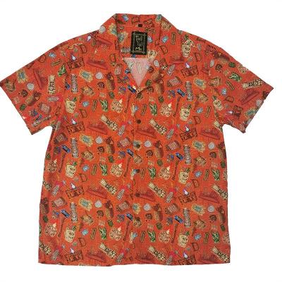 China Custom Anti-Shrink All Over Print Cotton Loose Comfortable Mens Hawaiian Shirt for sale