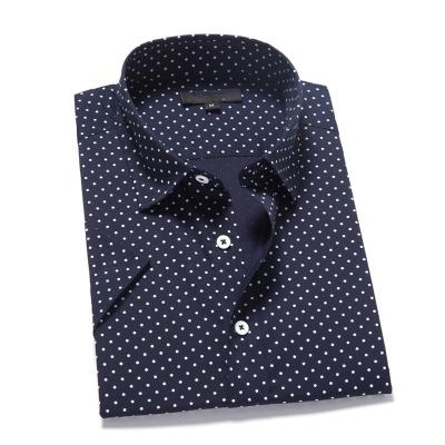 China Wholesale Custom High Quality Anti-pilling Long Sleeve Cotton Polka Dot Shirts for sale