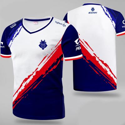 China Breathable Custom Esports Gaming Tank Top Sublimation Esports T-Shirt for sale