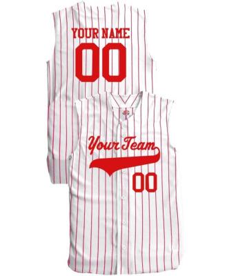 China OEM Wholesale Antibacterial High Quality Polyester Fabric Baseball Tank Top T-Shirt for sale