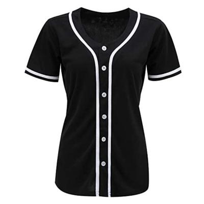 China Custom Made Antibacterial Plus Size Fashion Embroidery Women Girl Baseball Shirt Crop Top Baseball Tank Top Tee Training Wear Sport for sale